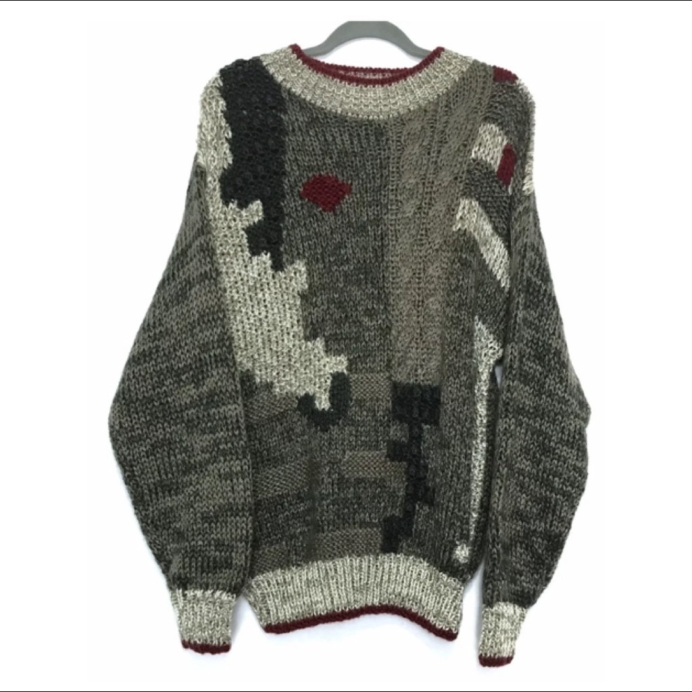 Circola Abstract Oversized Vintage Sweater - image 6